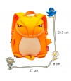 Nohoo Jungle Backpack-T-Rex Orange